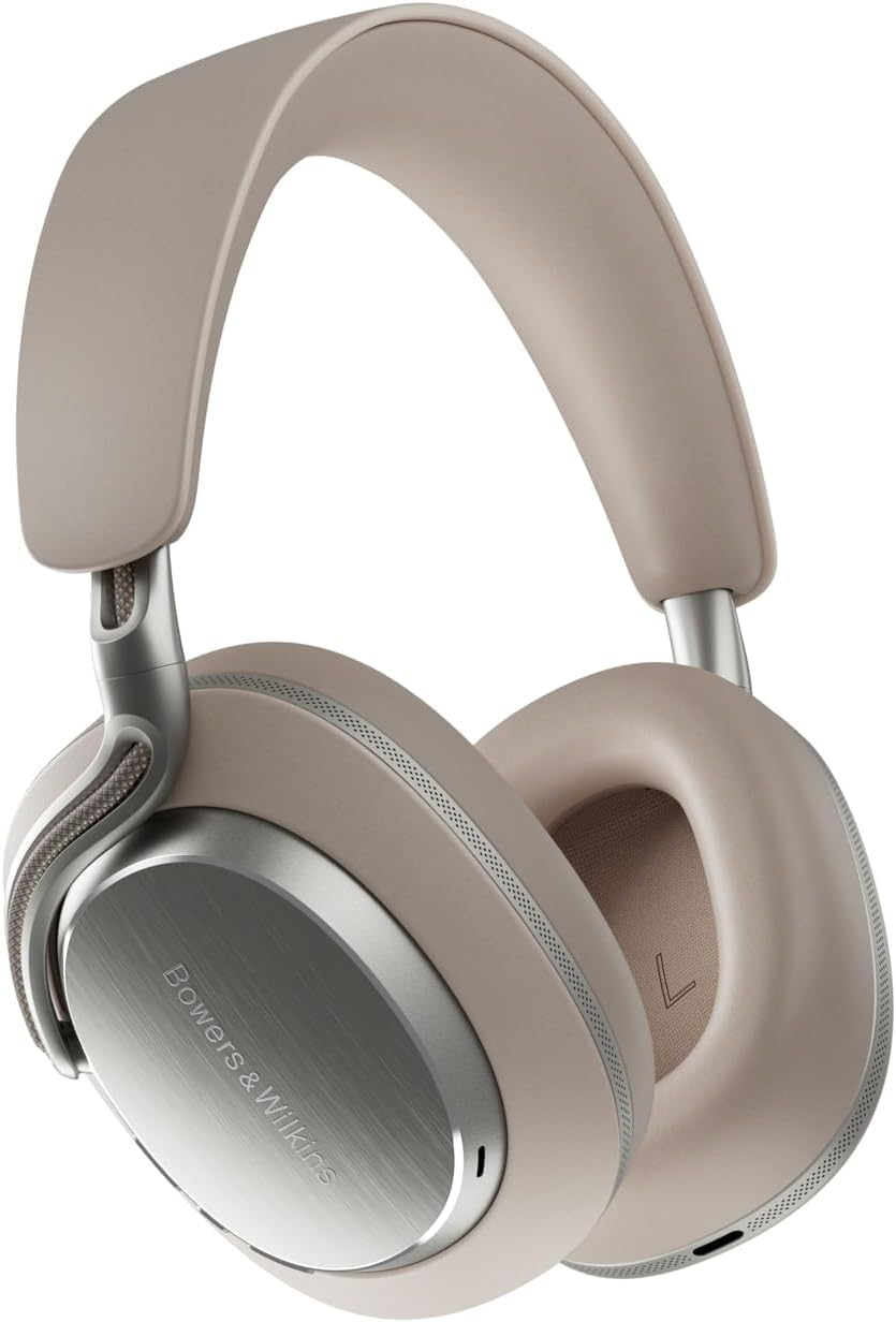 Bowers & Wilkins Px8 S2 Flagship Over-Ear Noise Cancelling Wireless Headphones, Hi-Res Audio Bluetooth with Aptx Lossless & Adaptive, up to 30-Hour Battery Life, Warm Stone