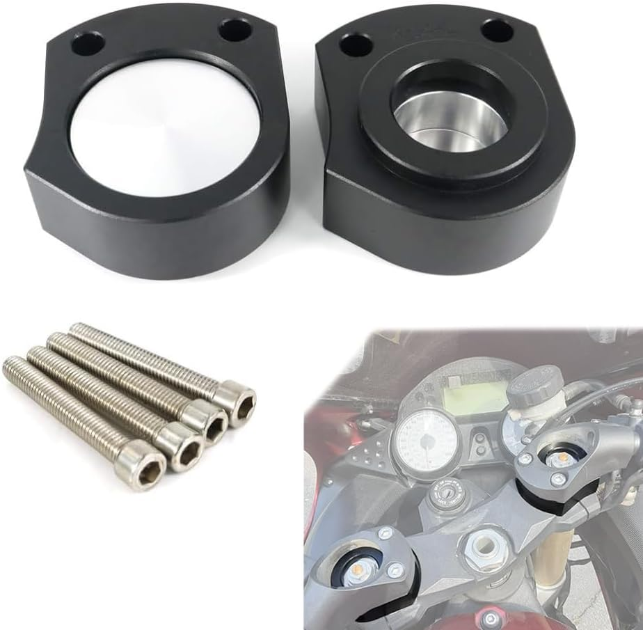 Xitomer Motorcycle Handlebar Risers, Handlebar Risers Spacer Kit Fit for Ninja ZX-14R / ZZR 1400 2006 2007 2008 2009 2010 2011 2012 2013 2014 2015 2016 2017 2018 2019 2020 2021 image number 1