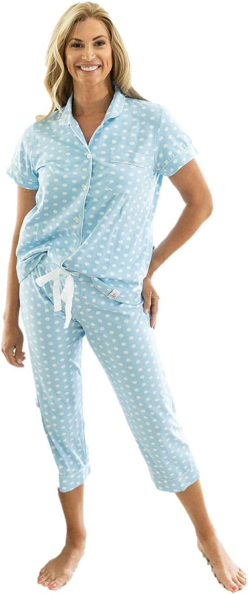 Gownies Post Surgery Mastectomy, Breast Cancer, Tummy Tuck Recovery Pajamas with Internal Drainage Pockets image number 5