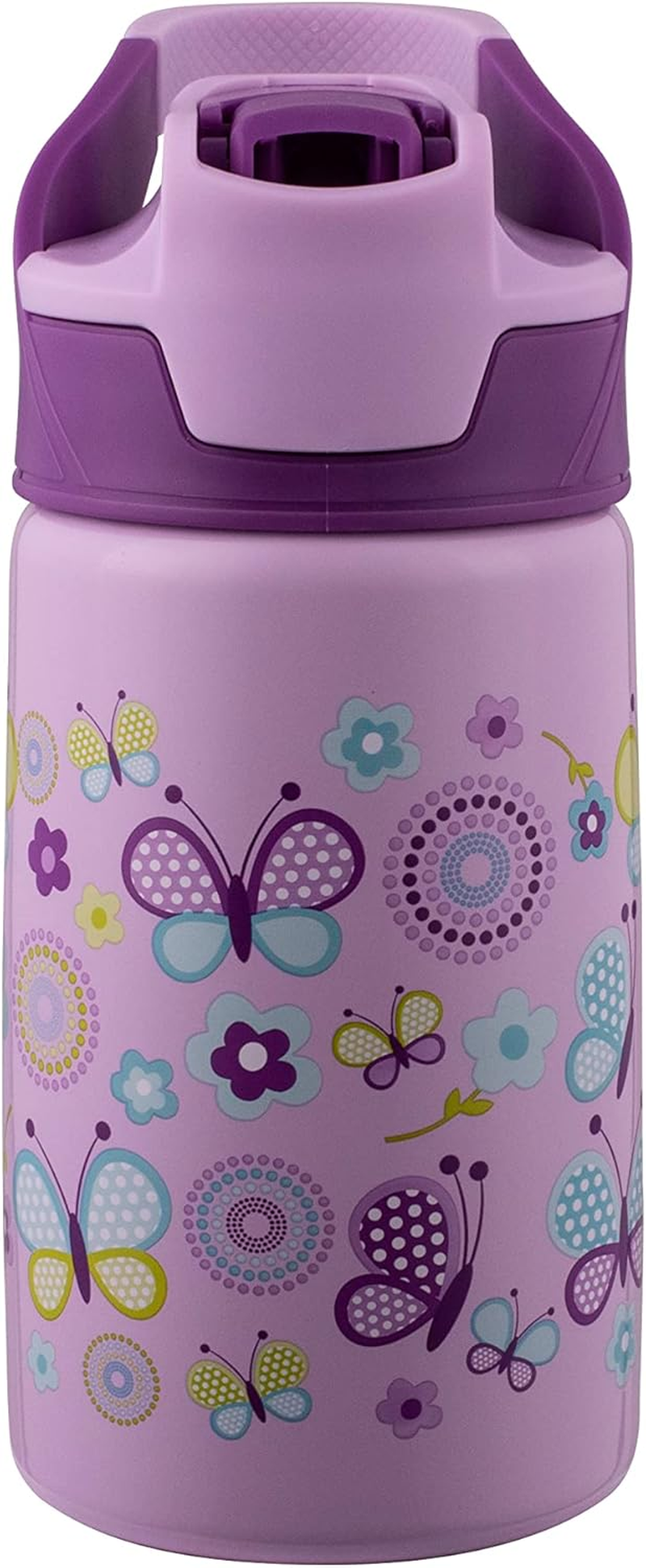 Avanti Yumyum Auto Spout Insulated Drink Bottle, 375Ml, Building Blocks