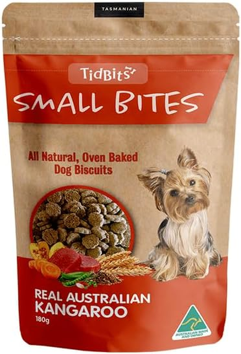 Tidbits Naturals Small Bites 180G - Peanut Butter Flavoured Dog Treats - Wholesome, All-Natural Ingredients, Slowly Oven-Baked for Superior Health Benefits - Ideal for Rewarding Your Dog between Meals