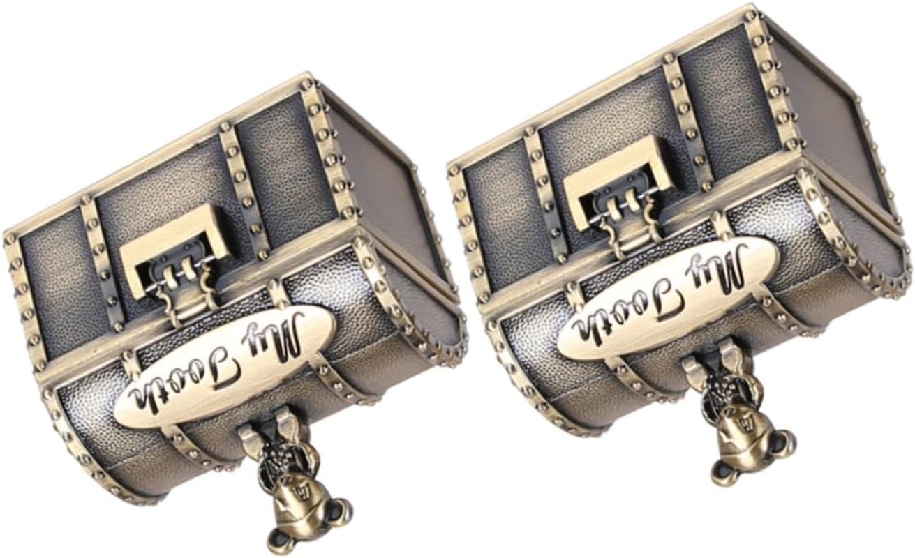 2Pcs Keepsake Boxes for Newborn Milestone Tooth Curl Container for Christmas Birthday image number 6