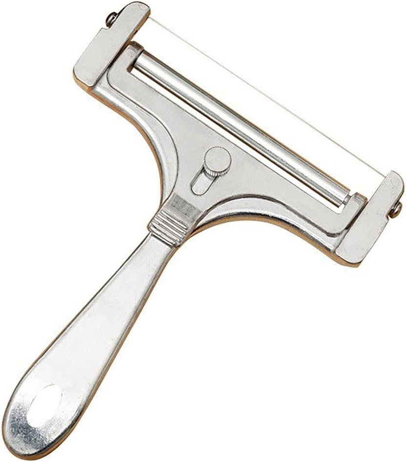 AIMALL Adjustable Cheese Slicer, 5.75-Inch Stainless Steel Wire Cheese Cutter, Essential Kitchen Tool for Perfectly Sliced Cheese image number 4