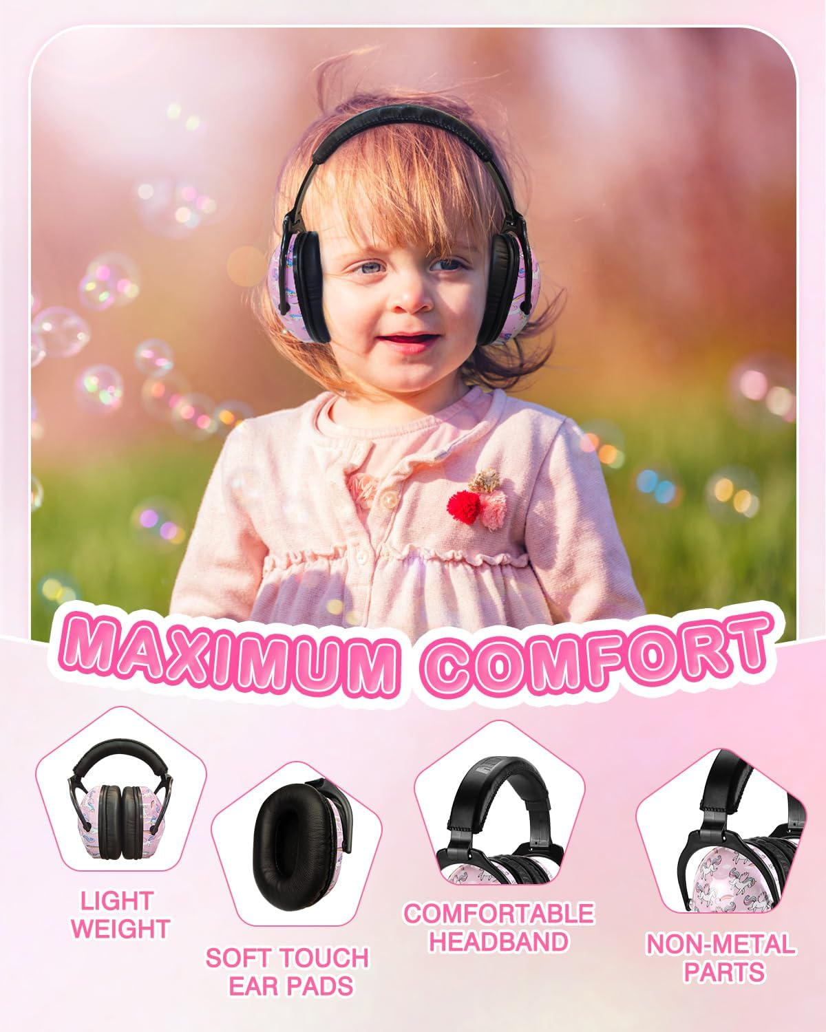 ZOHAN 030 [Upgraded] Ear Protection for Toddlers to Kids - 1Pack - Unicorn image number 3