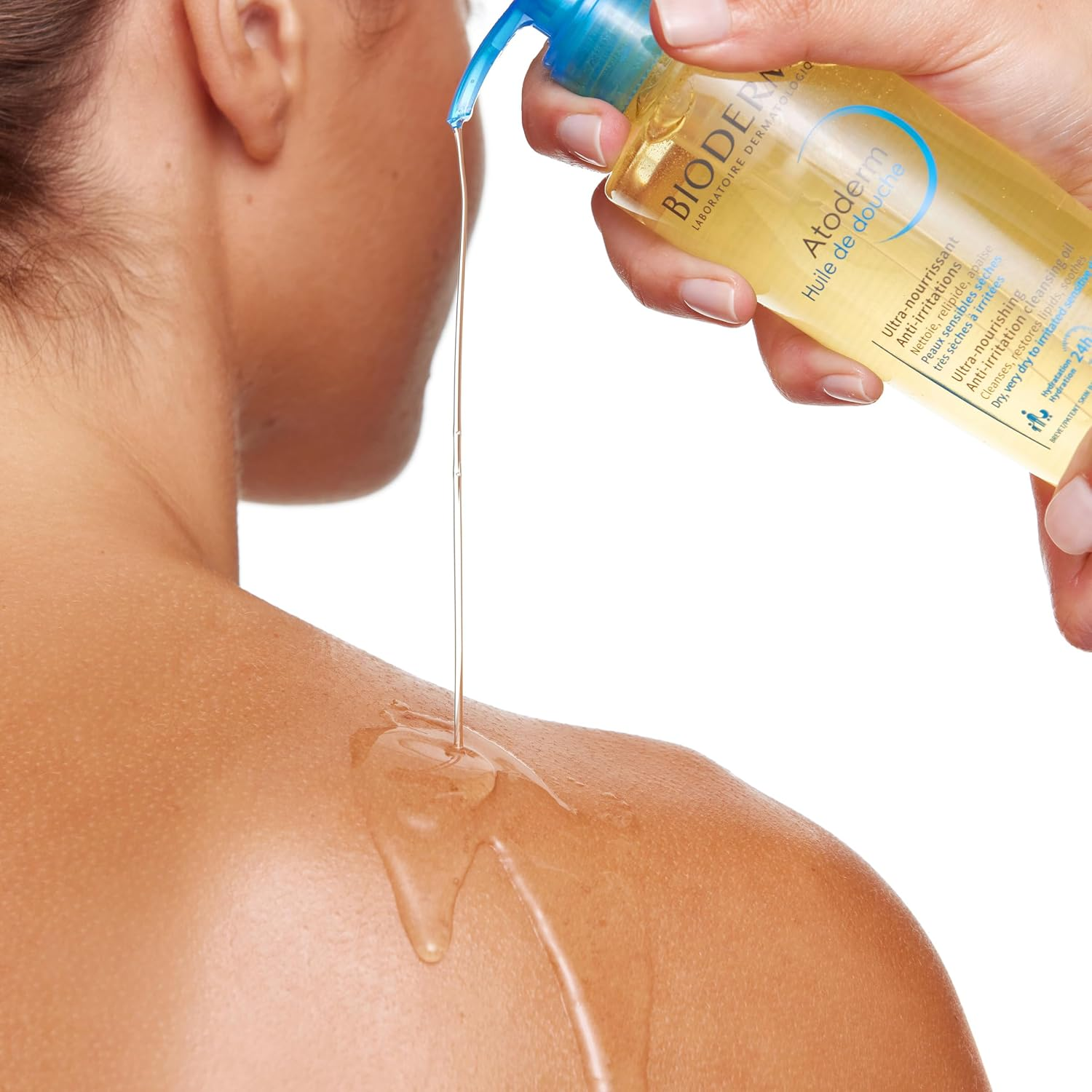 BIODERMA Atoderm Cleansing Shower Oil - Soothes Discomfort, Ultra-Nourishing Body Wash for Very Dry Sensitive Skin, 200Ml (Pack of 2) image number 2