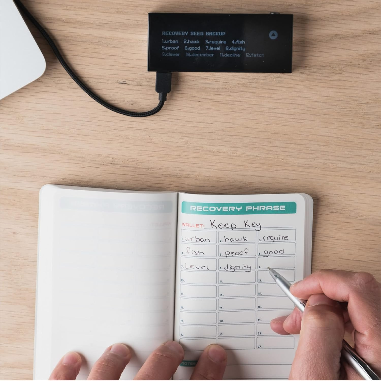 Stonebook by Shieldfolio: World'S Most Secure Crypto Password Notebook | Seed Phrase and Private Key Cold Storage Method | Premium Water-Resistant Paper | 5.5" X 3.5"