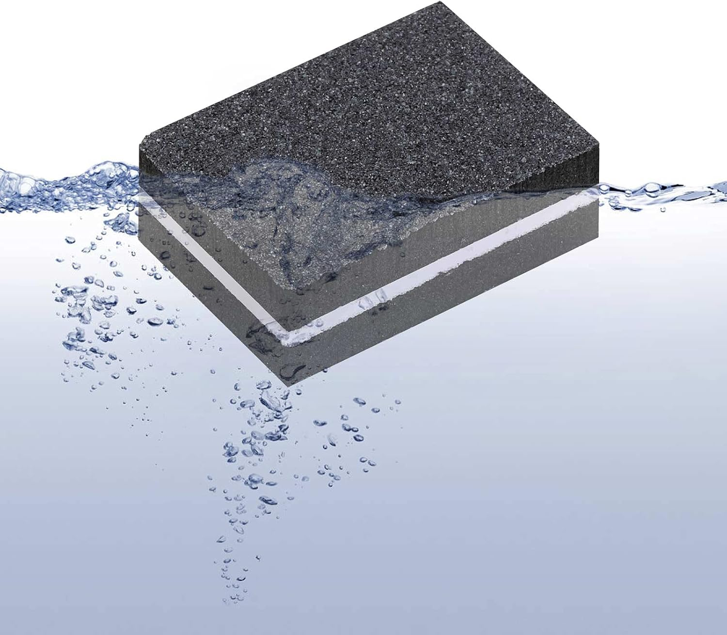 100 Pcs Mini Buffers for Nails 180/100 Grit Buffer for Acrylic Nails for Nail Care(Black)