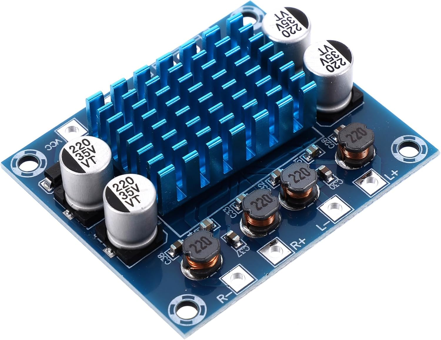 Gatuida 30W Audio Amplifier Board Stereo Module Heat Sink for Home Theater Power Amplifier Module for DIY Speakers Sound Digital Amp image number 5