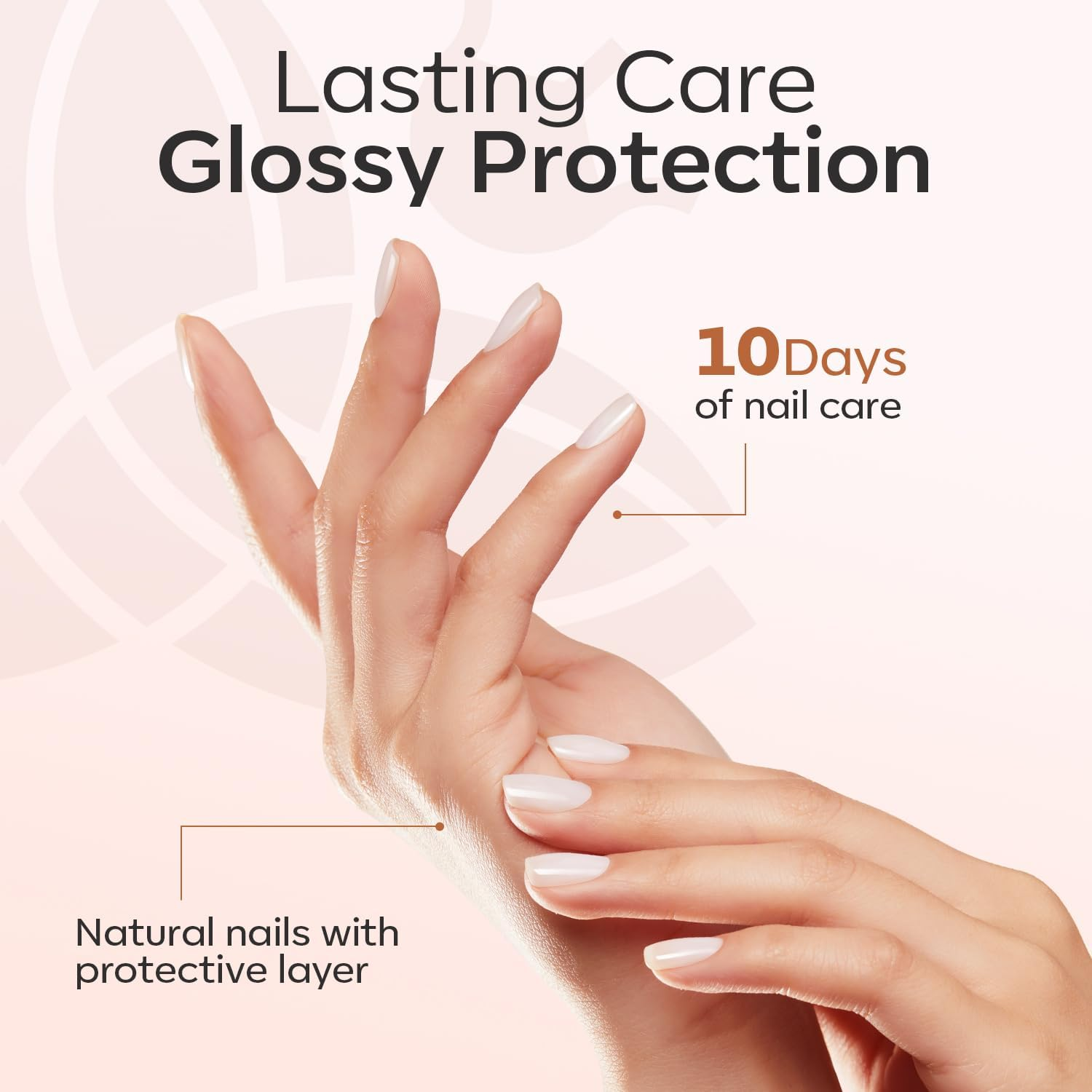 Modelones 15Ml Milky White Nail Natural Concealer Foundation Polish Air Dry Nail Growth Polish for Damaged Nails Imperfection Masking Gifts for Women image number 4