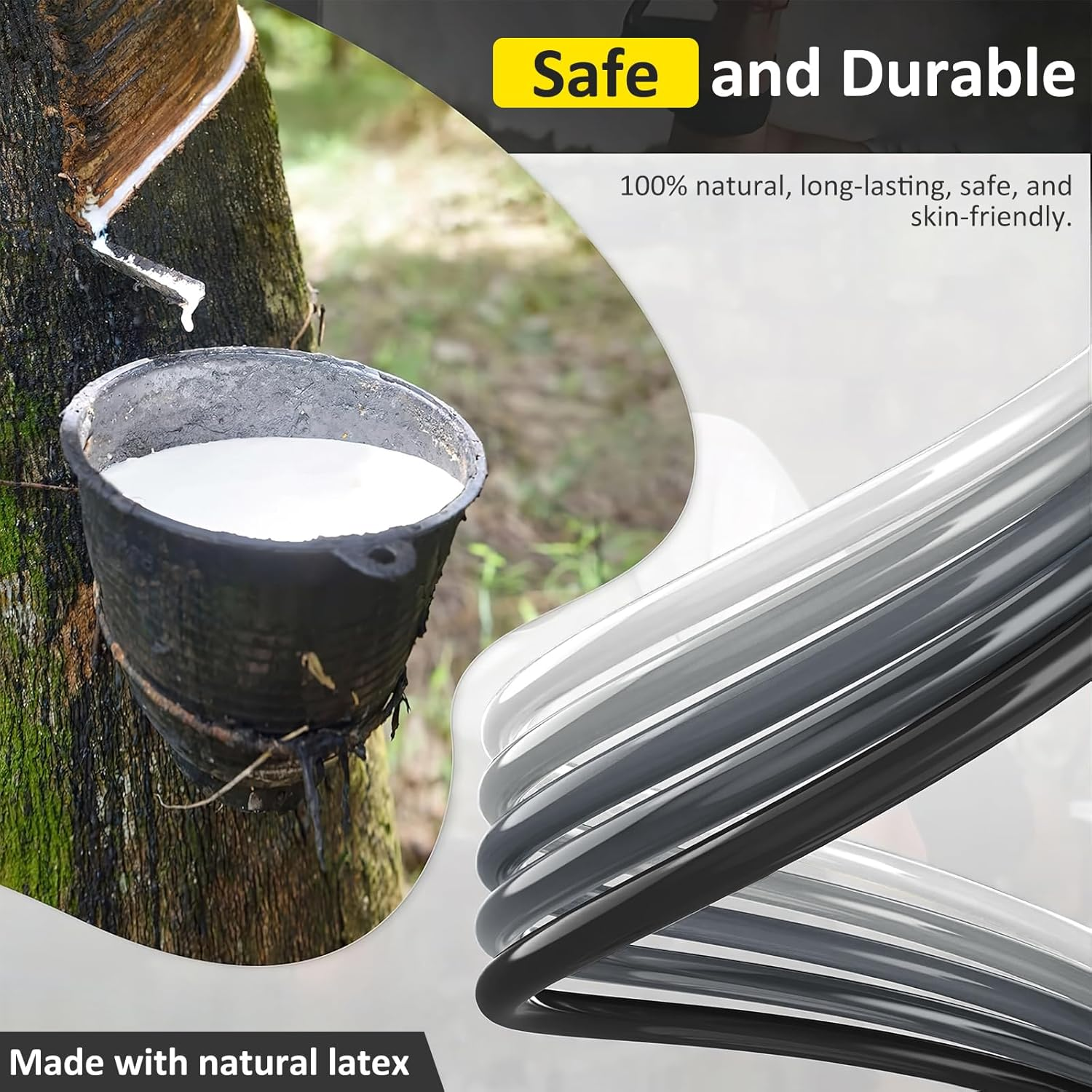 LEFAFA Resistance Bands Set, 150LBS Exercise Bands with Handles for Men and Women, Workout Bands with Door Anchor and Legs Ankle Straps, for Muscle Training, Physical Therapy, Shape Body, Yoga (Black) image number 4