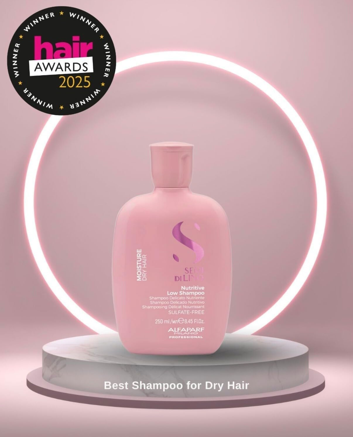 Alfaparf Milano Semi Di Lino Nutritive Low Shampoo - Sulfate, Paraben, Paraffin Free - Moisturizes, Hydrates, and Adds Glossy Shine - 33.8 Oz image number 1