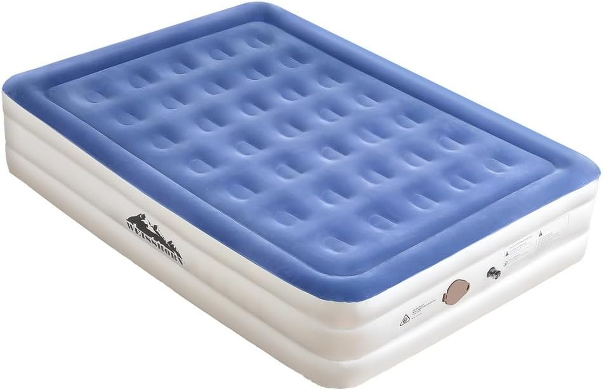 Weisshorn Air Mattress Inflatable Bed Built-In Pump Queen Air Bed 46Cm Cube