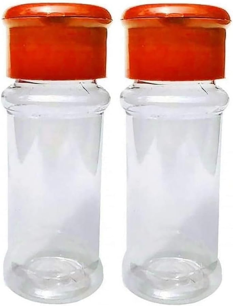 Set of 2 Transparent Salt Shakers, Pepper Shakers, Plastic, Salt and Pepper Shaker Set, Dressing and Spice Dispenser, Storage and Organisation