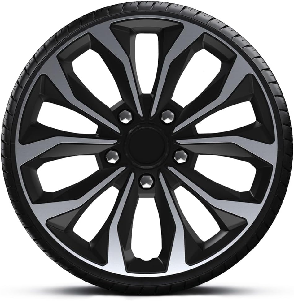 AUTO-STYLE Autostyle Set Wheel Covers Hornet Pro 16-Inch Silver/Black
