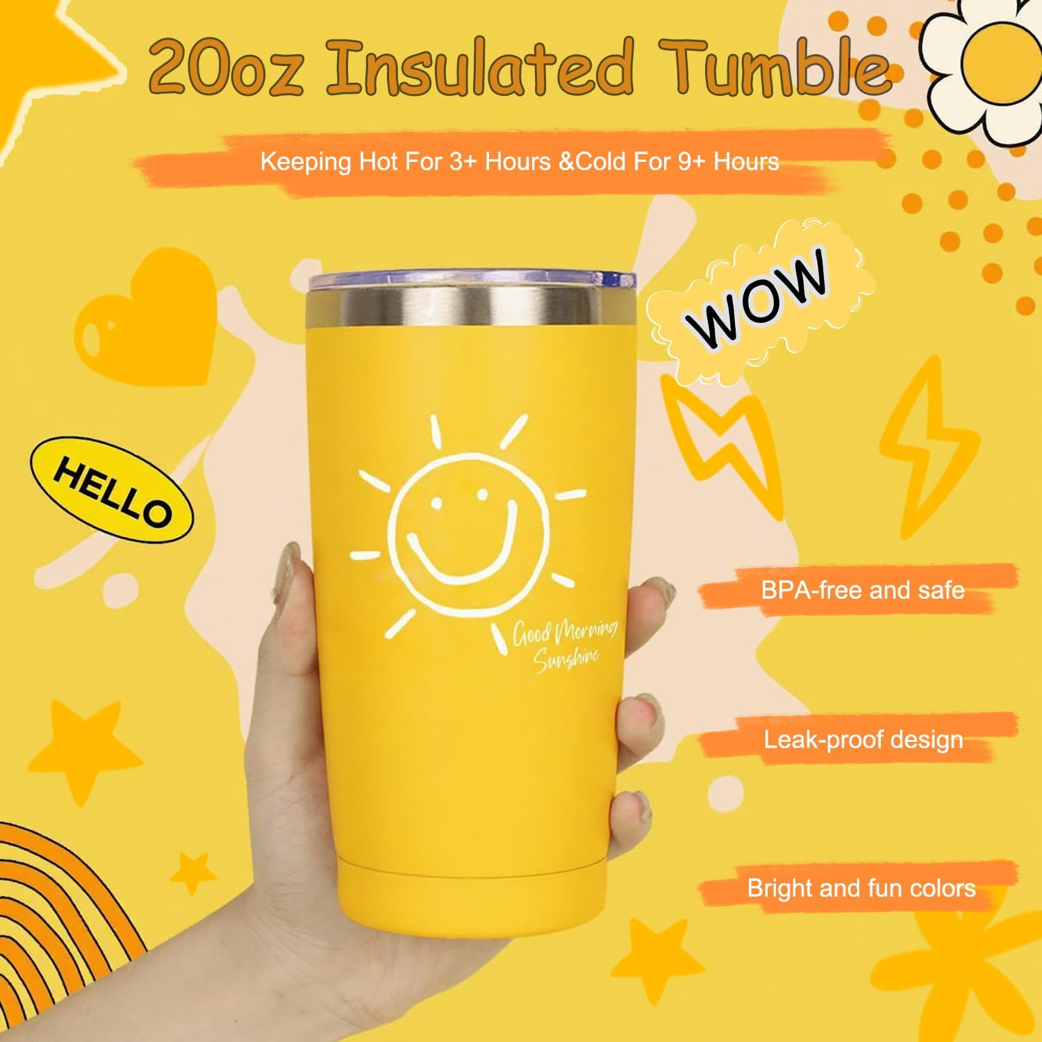 Birthday Gifts for Women,10Pcs Unique Gift Basket Set for Women, Happy Birthday Gift Ideas, Mothers Day, Best Friend Birthday Xmas Gifts.(Yellow) image number 4