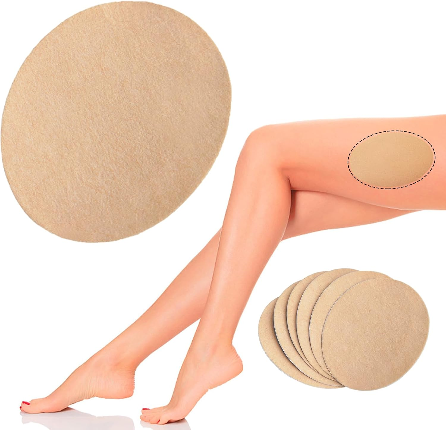 Anti Chafing Friction Pads,For Women Men Inner Thighs Chafe Rubbing Protection Breathable Skin Tape (Curry-12Pcs)&hellip;