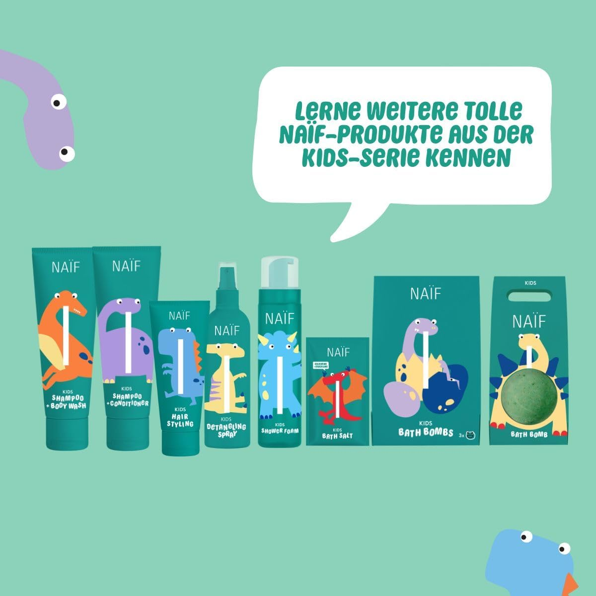 Na&iuml;f - Detangling Spray for Hair - for Soft, Easy to Comb Hair - for Children - Gentle Formula - 0% SLES - Dermatologically Tested - Natural Origin - 200Ml image number 4