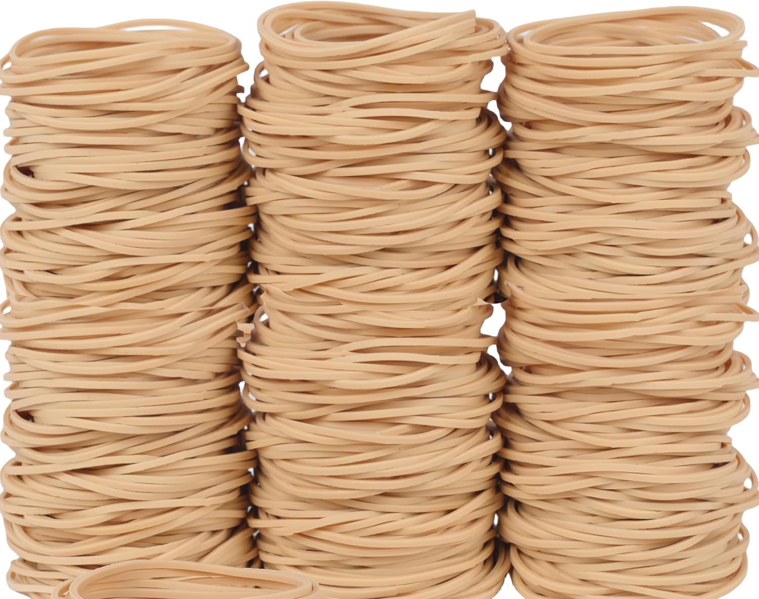 Rubber Bands No.19 Size#19 Beige Elastic Rubber Band 400Pcs 200Grams Office Supplies File Folders Litter Box image number 1