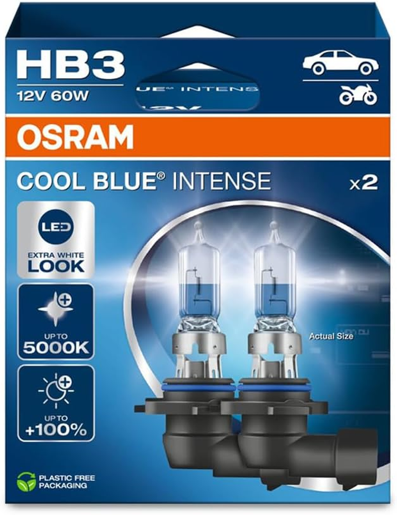 OSRAM Cool Blue&reg; Intense H7, +100% More Brightness, up to 5,000 K, Halogen Headlight Bulb, LED Look, Single Blister (1 Lamp) image number 6