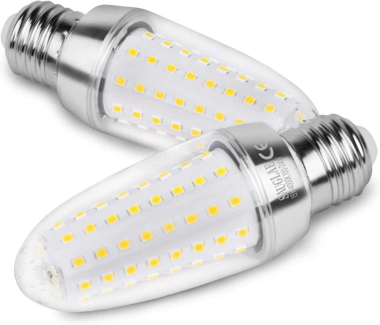 SAUGLAE 15W LED Light Bulbs, 120W Incandescent Bulbs Equivalent, 4000K Natural White, 1700Lm, E27 Large Edison Screw LED Lights, Pack of 3 image number 3