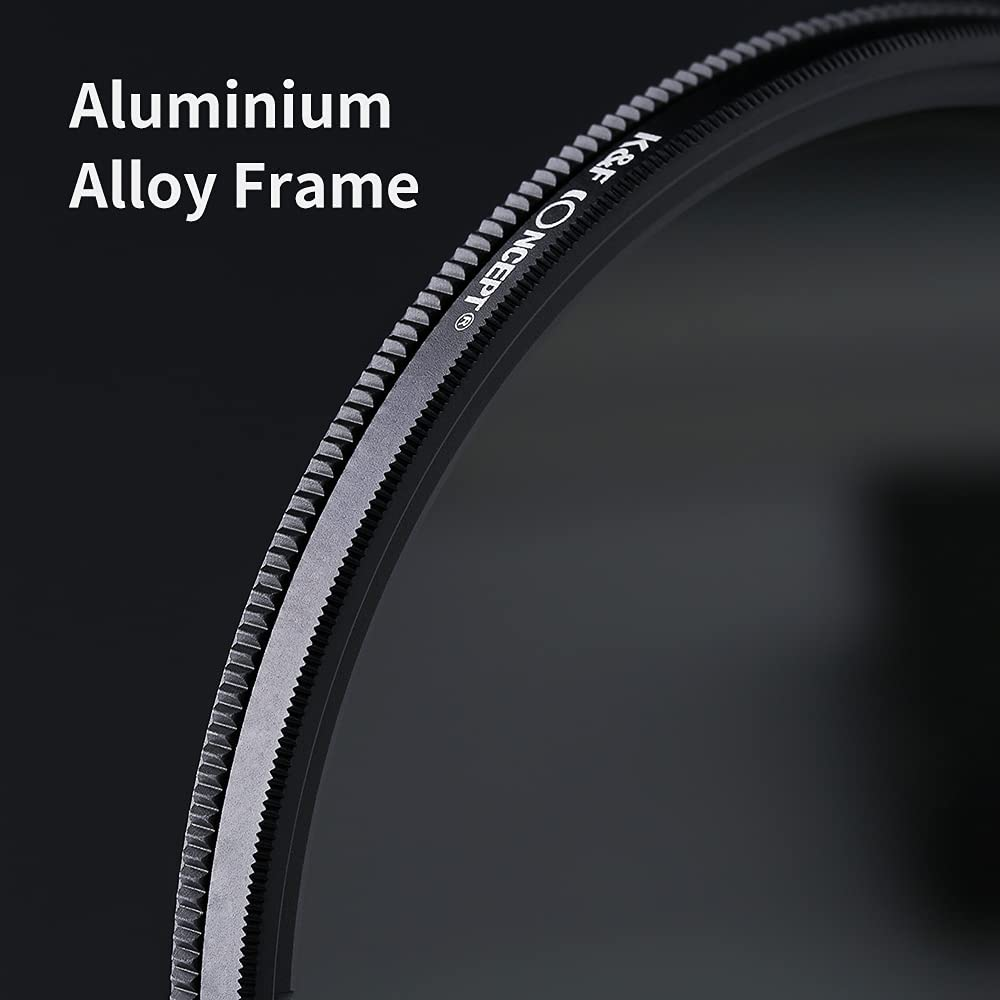K&F CONCEPT 40.5Mm Variable ND2-ND400 ND Lens Filter (1-9 Stops) for Camera Lens, Adjustable Neutral Density Filter with Microfiber Cleaning Cloth (B-Series) image number 5