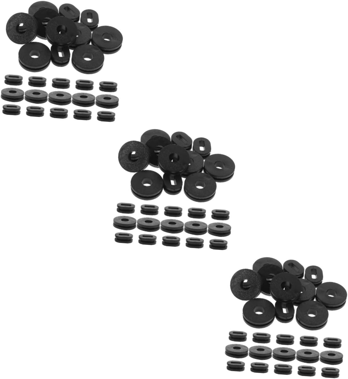 Iplusmile 3Sets Motorcycle Rubber Grommets Replacement Kits for Wiring Essential Accessories for Motorbike Maintenance and Repair