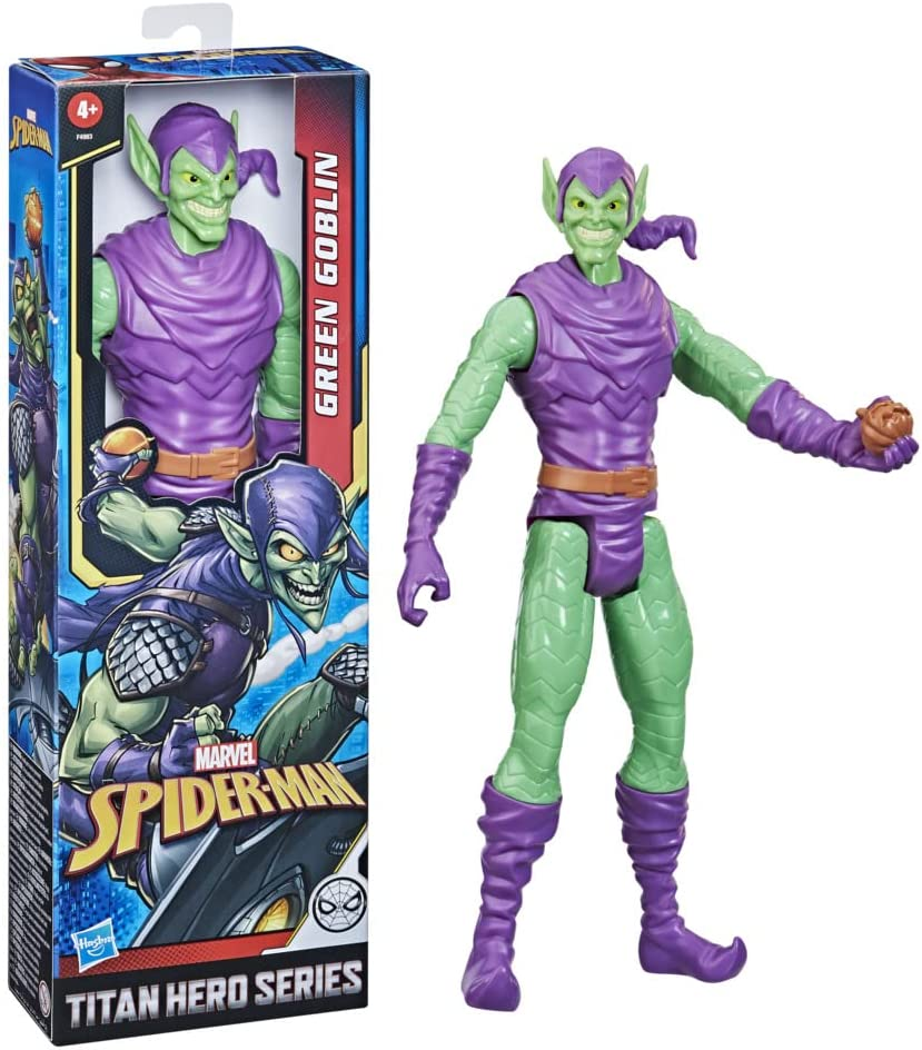 Spider-Man Marvel Titan Hero Series Green Goblin Toy 12-Inch-Scale Collectible Action Figure, Toys for Kids Ages 4 and Up image number 2