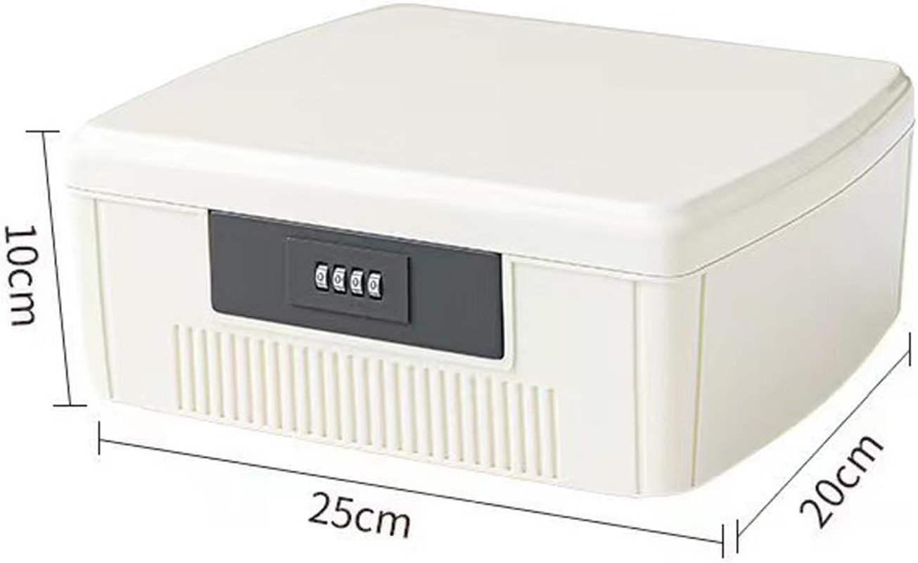 20 * 25 * 10Cm Medicine Organizer Box First Aid Health Emergency Storage Box Large Capacity Medicine Storage Bins with Combination Locks(White) - Green image number 7