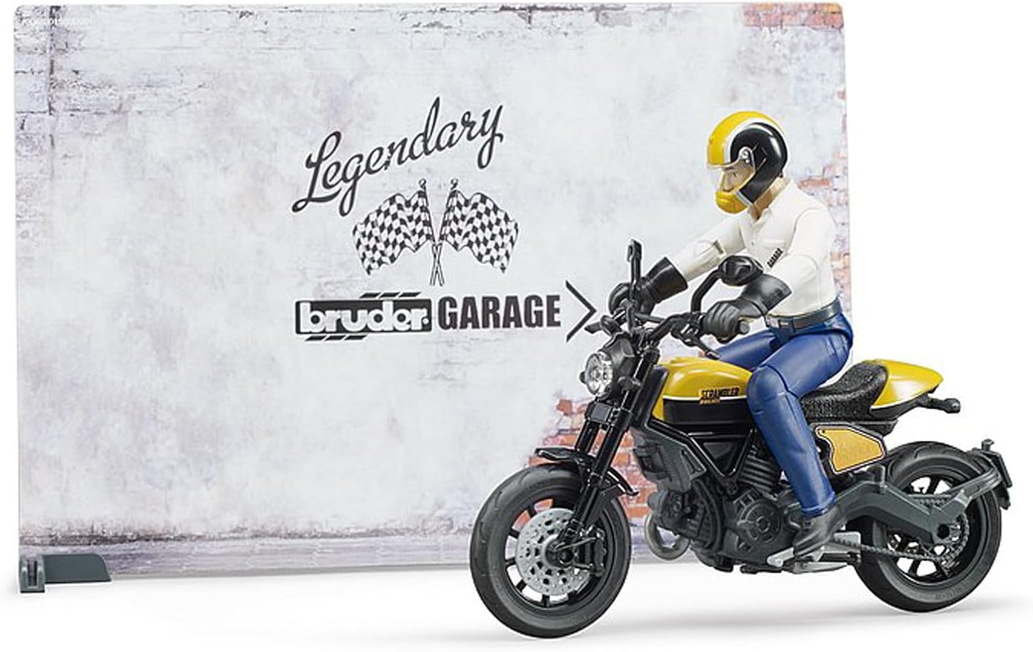 Bruder 62102 Bworld Set - Motorcycle Service W Scrambler Ducati Full Throttle image number 4