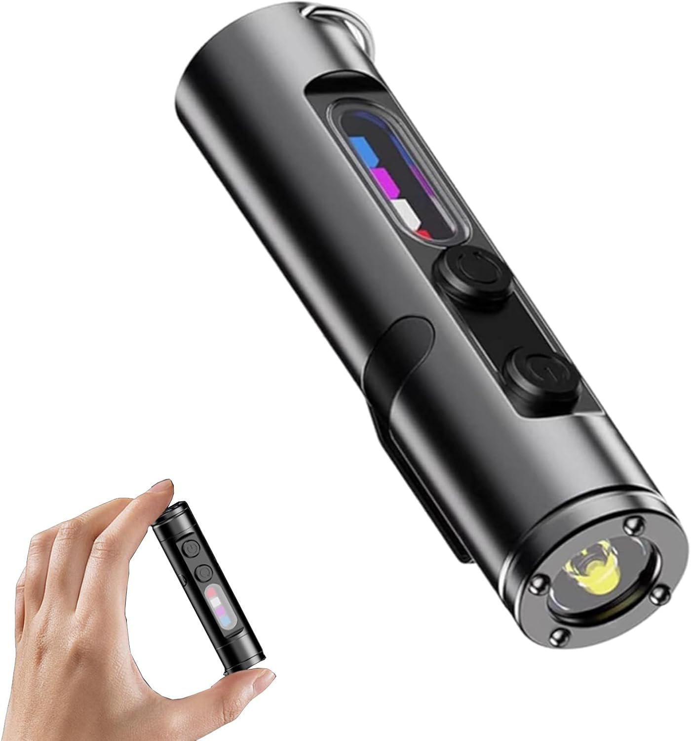 The Ultimate Everyday Micro Tool, 500 Lumens Mini Rechargeable EDC Flashlight, Magnetic Pocket Keychain Flashlight with Hat Clip, 2025 New 3 Brightnes,For Hiking (C#1) image number 2