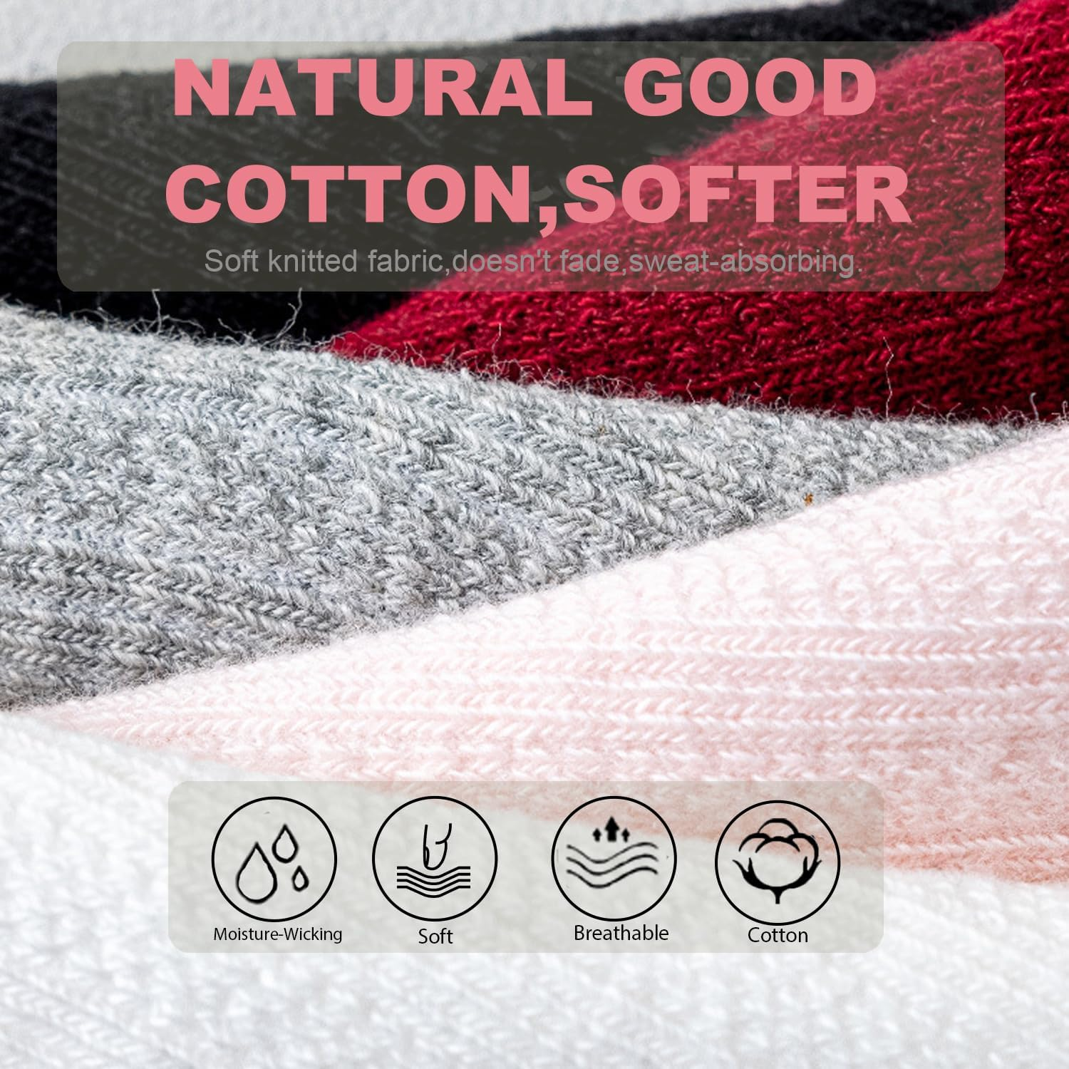 Baby Girls Knee High Socks 5 Pairs, Non-Slip Infant Toddler Bow Stockings Breathable Knit Bowknot Ruffle Knee High Socks Cotton Newborn Infant Long Stocking Socks Tube Ruffled Dress Socks image number 6