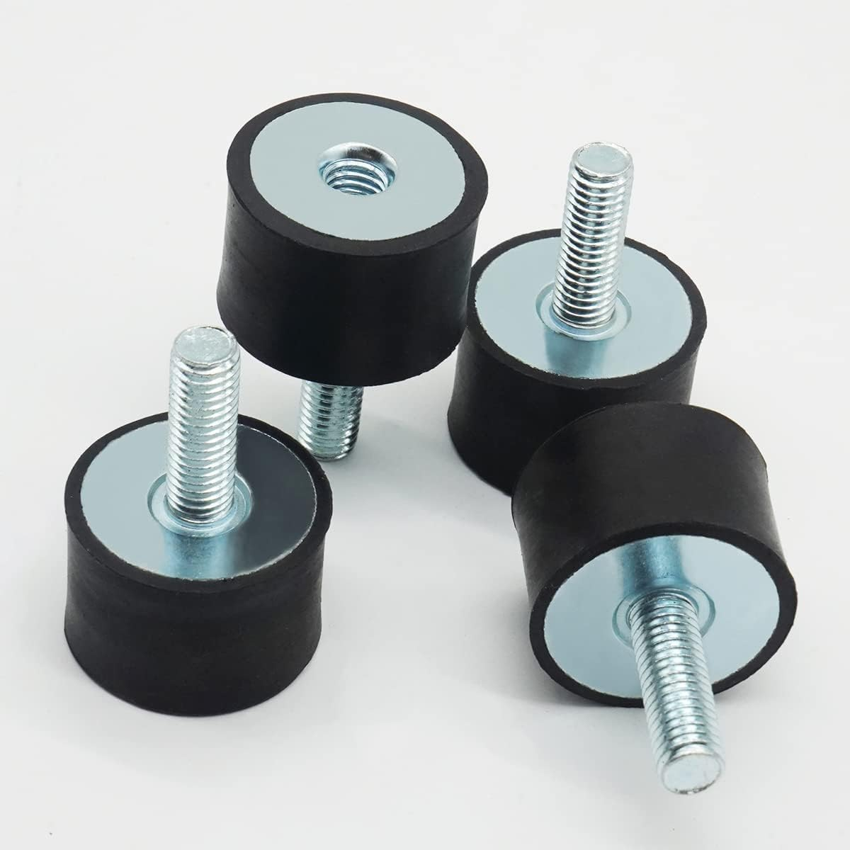 M6 Rubber Mounts Shock Absorber, 4 Pcs Rubber Vibration Isolator Mount Shock Absorber anti Vibration Silent Block Car Boat Bobbins with Studs