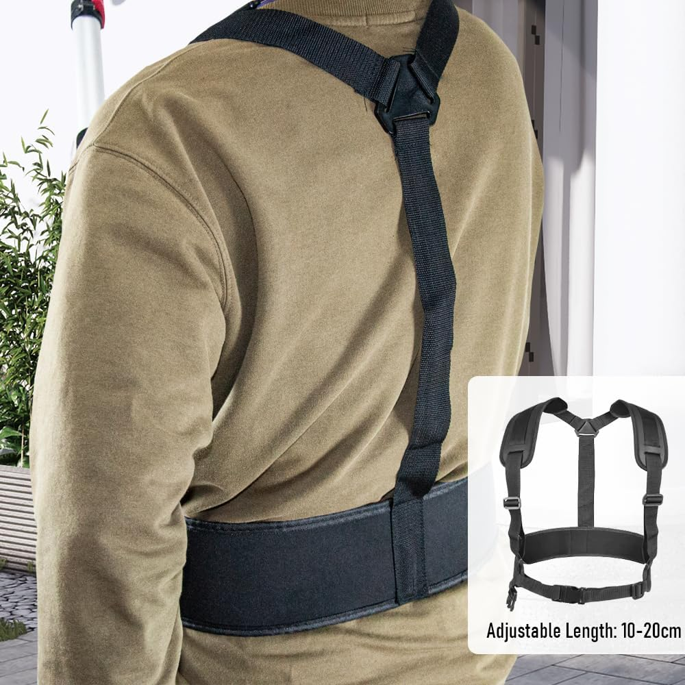 ALSTON 6M Telescoping Pressure Washer Wand Max 4000PSI Length Extendable and Adjustable with Support Belt Spray Wand and 5 Spray Nozzles for High Reach Roof Fence image number 4