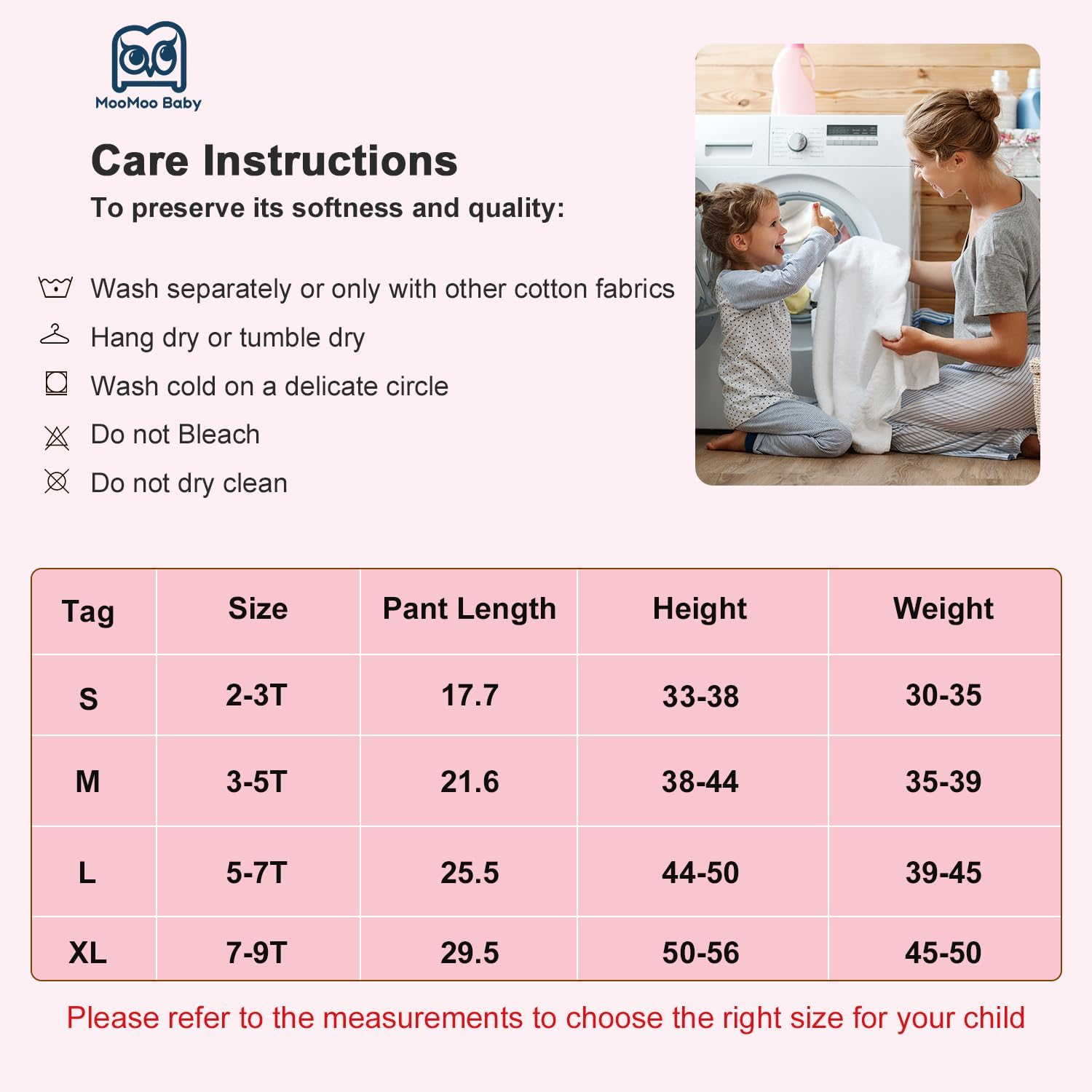 Moomoo Baby Diaper Pants for Potty Training Leakproof Toddler Training Underwear for Baby Girl Boy 2-9T image number 4