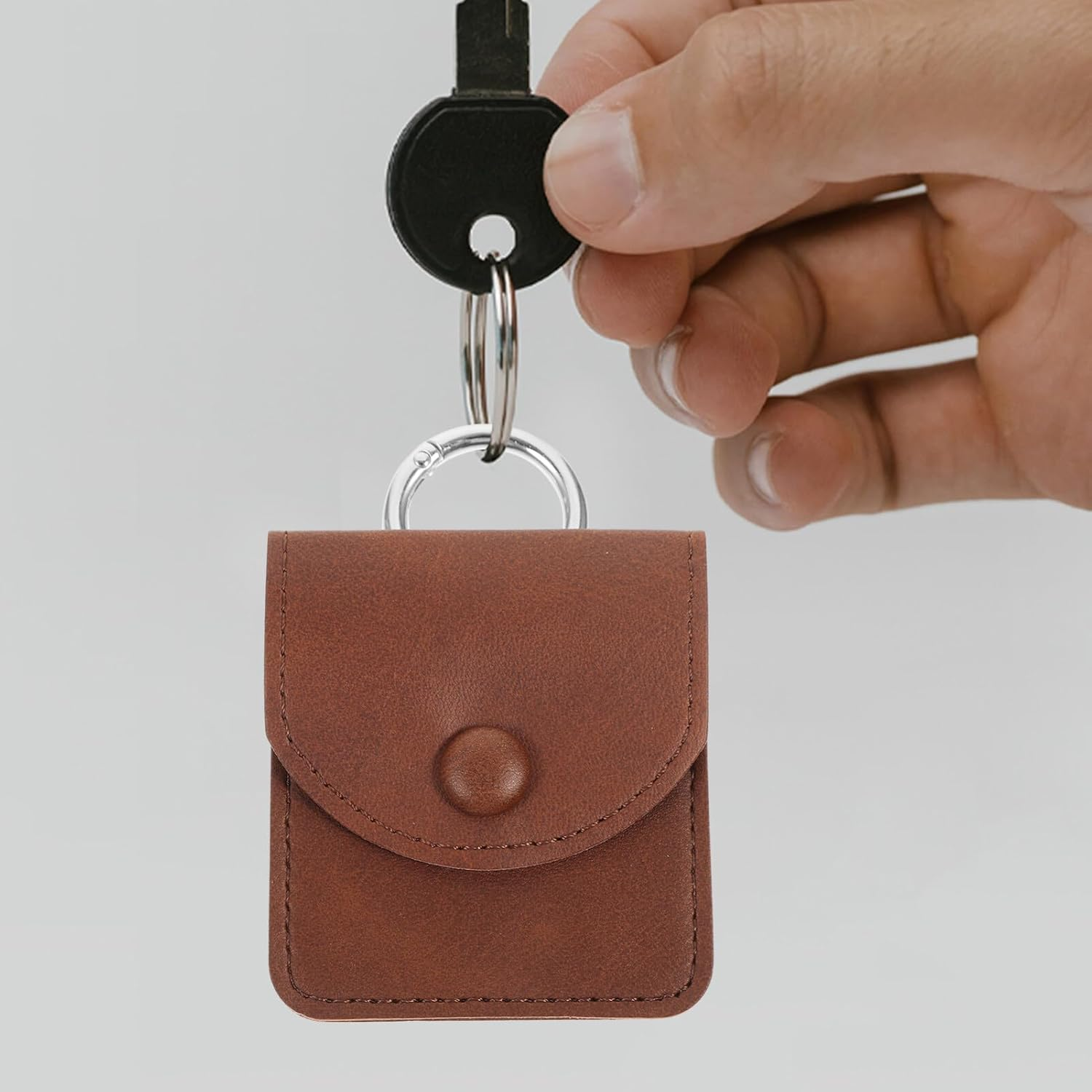 Luxshiny Mini Coin Pouch Keyring Keychain Usb Bag Earphone Case Holder Stylish Travel Accessory for Coin and Jewelry image number 6