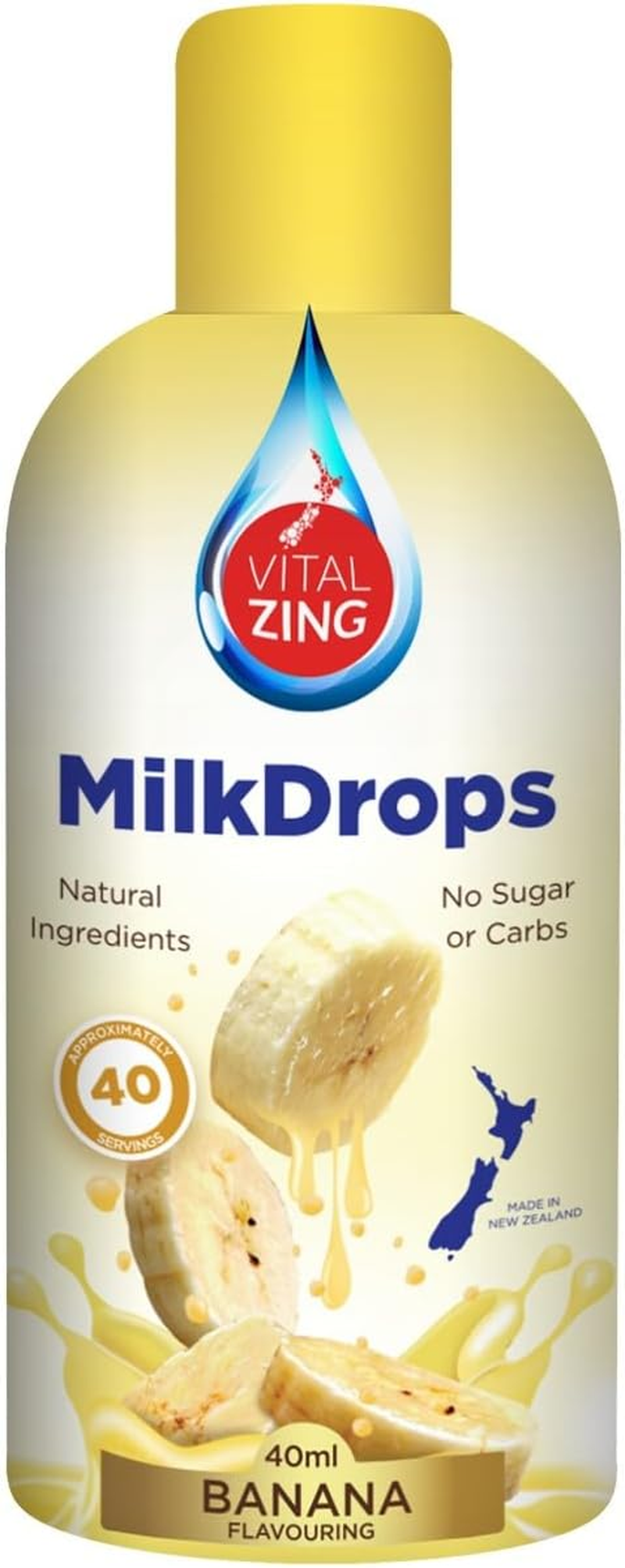 Vital Zing Banana Milk Drops 40 Ml