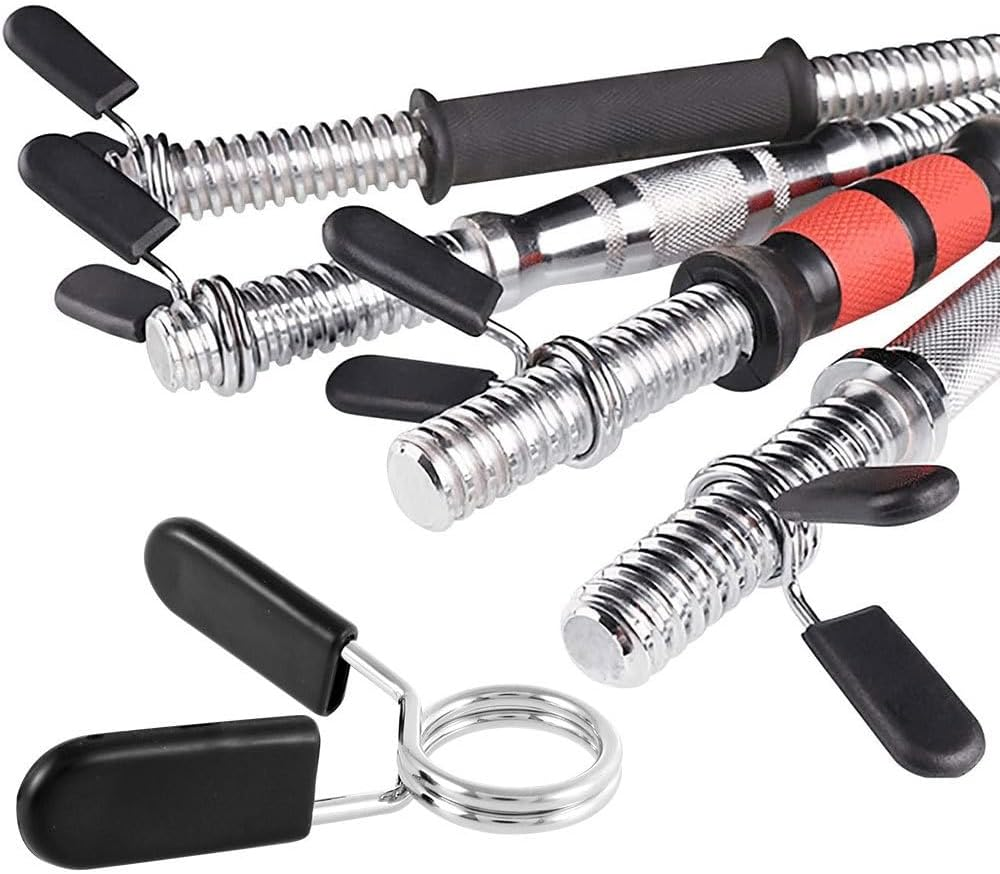 Hualianmengxin Spring Clip Collars, 1 Inch (25 Mm) for Smooth Dumbbell Handle or Standard Weightlifting Barbell (Pack of 6) image number 4