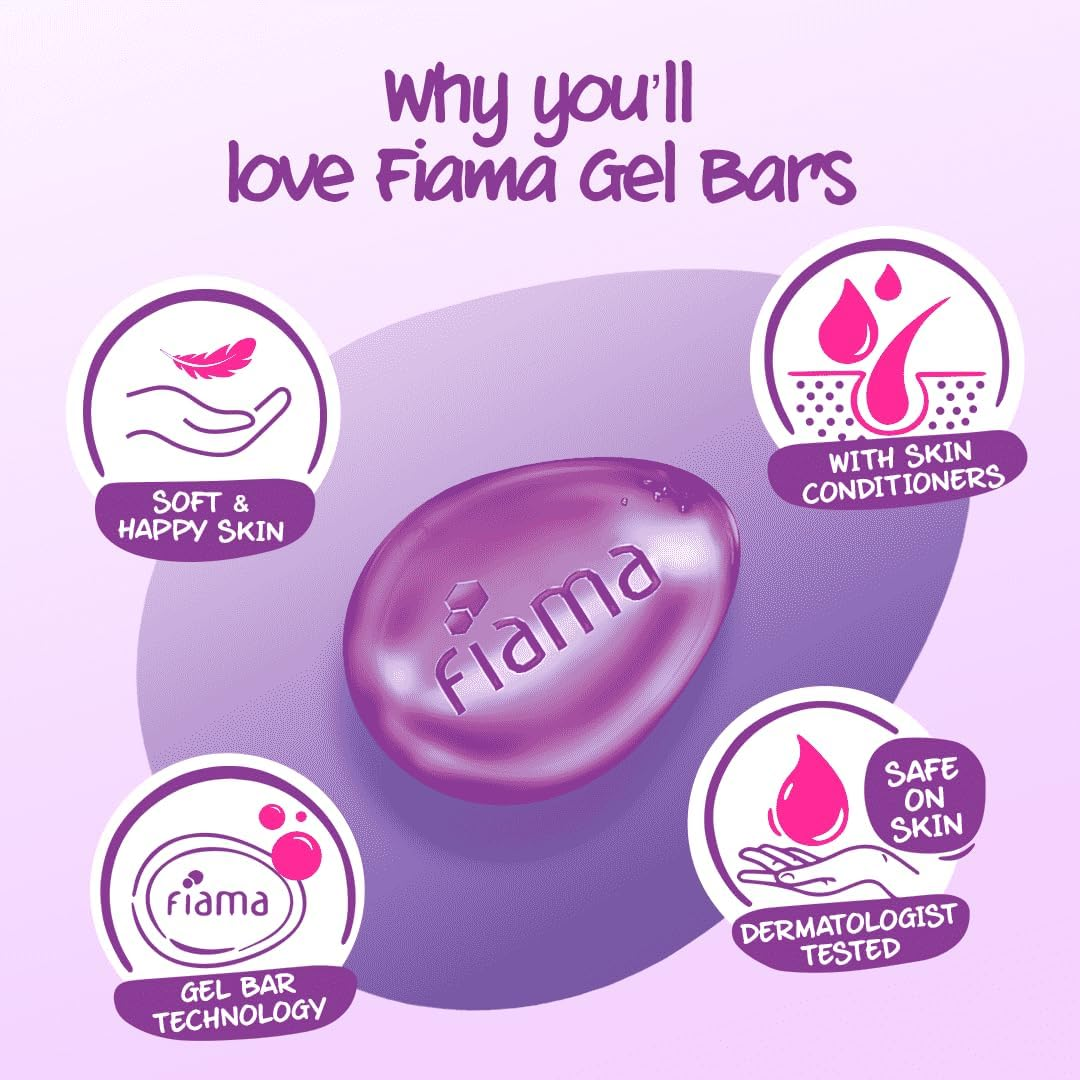 Fiama Gel Bar Celebration Pack with 5 Unique Gel Bars, 125G image number 1