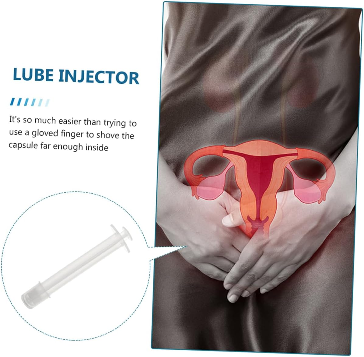 WEKADRIN 24Pcs Reusable Tampon Applicator Gynecological Device for Portable Disposable Push-Pull Operation and Leak Cap image number 4