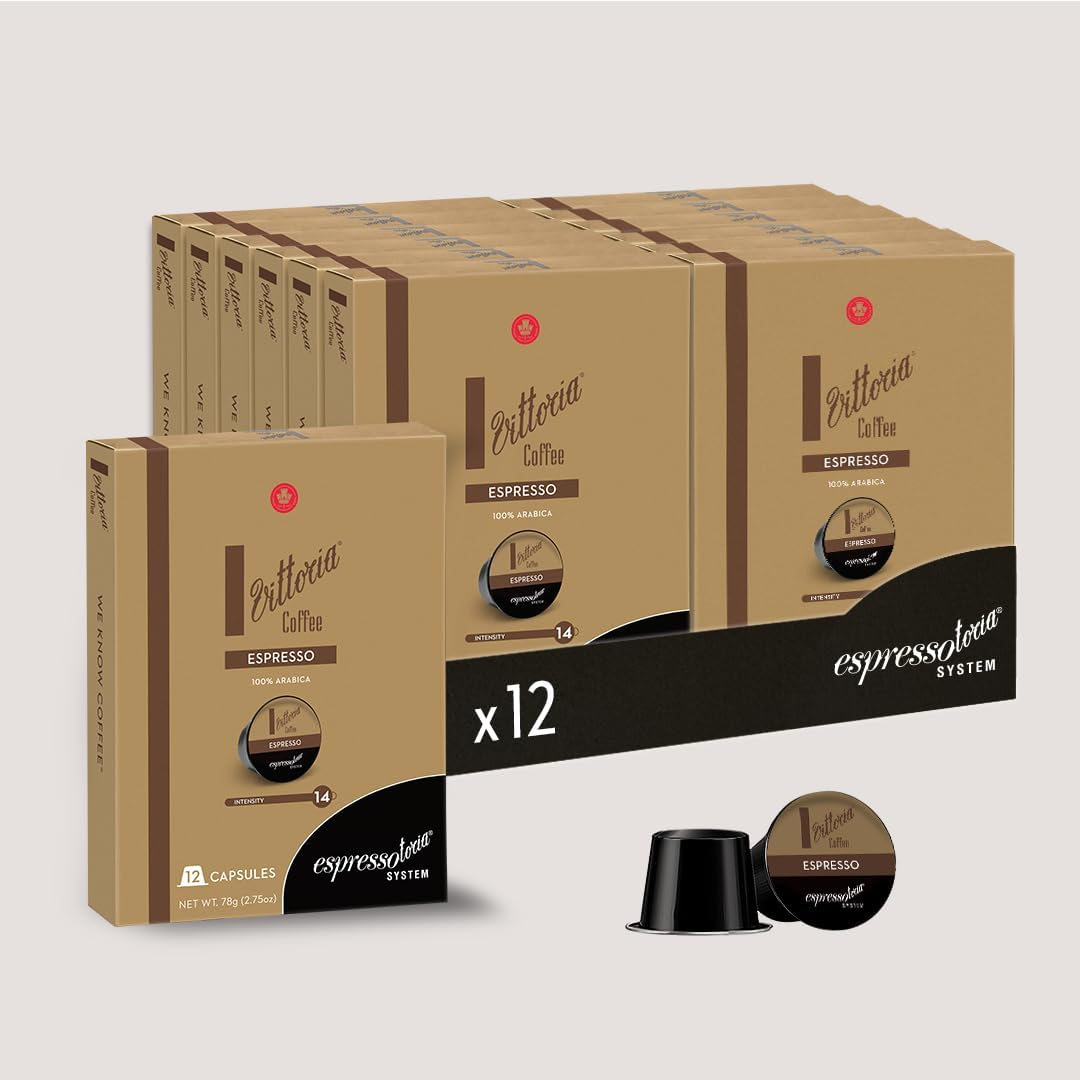 Vittoria Coffee Espresso Espressotoria System Capsules 78 G (Case of 12)