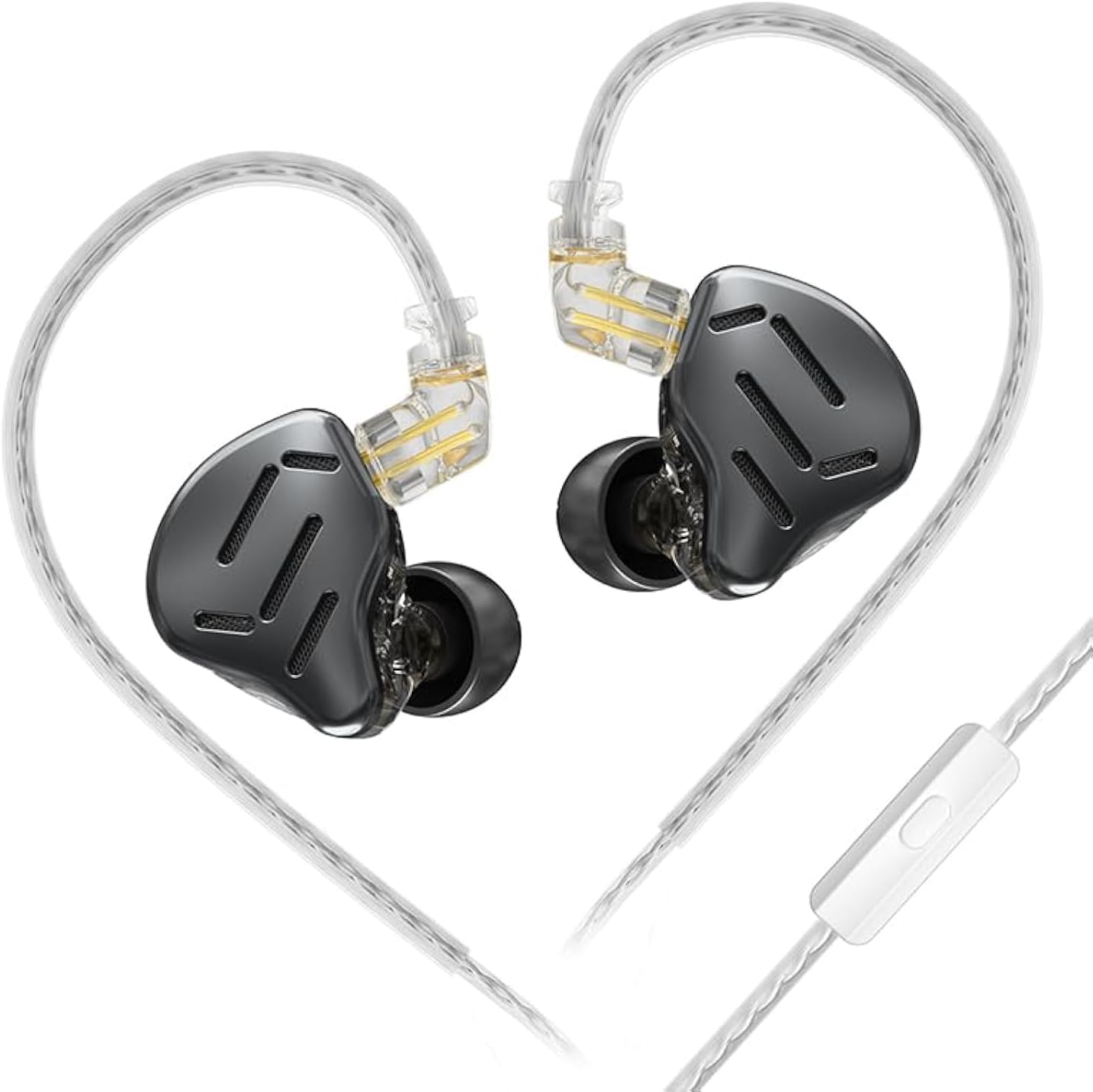 KZ Zax in Ear Monitor Headphone,16-Units Hifi Noise Reduction Hybrid-Driven IEM Headphone, Zinc Alloy Earbuds Earphones with Detachable Silver-Plated Upgrade Cable