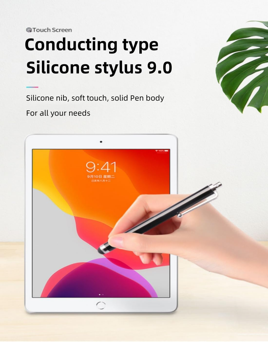 Stylus Pens for Touch Screens, 10 Pack Stylus Pen for Ipad Iphone Android Chromebook Tablets and More Capacitive Touchscreen Devices High Sensitivity & Precision No Scratches Rubber Tips Stylist image number 1