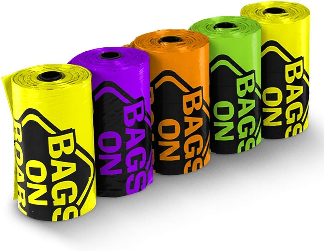 Bags on Board Dog Poop Bags | Strong, Leak Proof Dog Waste Bags | 9 X14 Inches, 315 Multi-Colored Bags image number 3