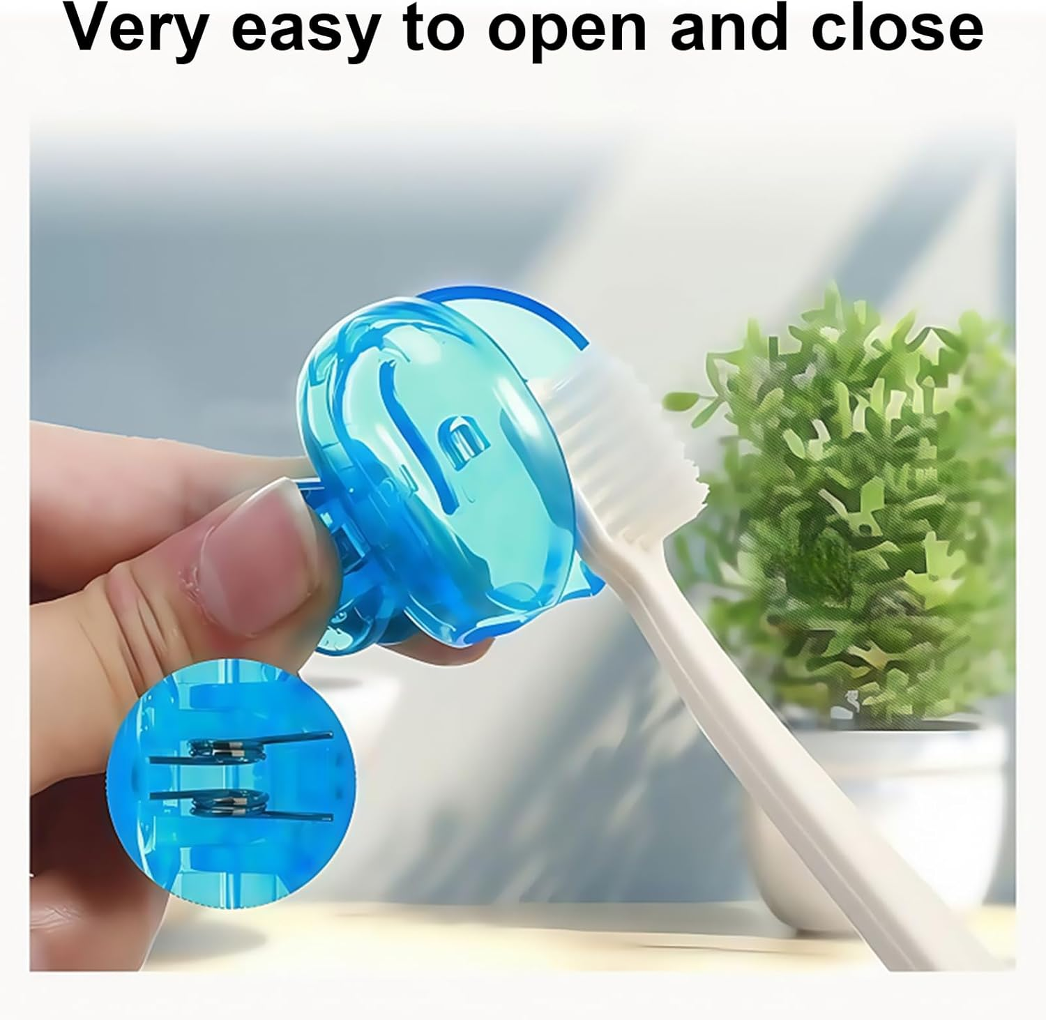 5Pack Toothbrush Cover, Toothbrush Covers for Toothbrush Head Protection,Travel Toothbrush Case, for Family Trips, Camping, Bathrooms, Schools and Business image number 4