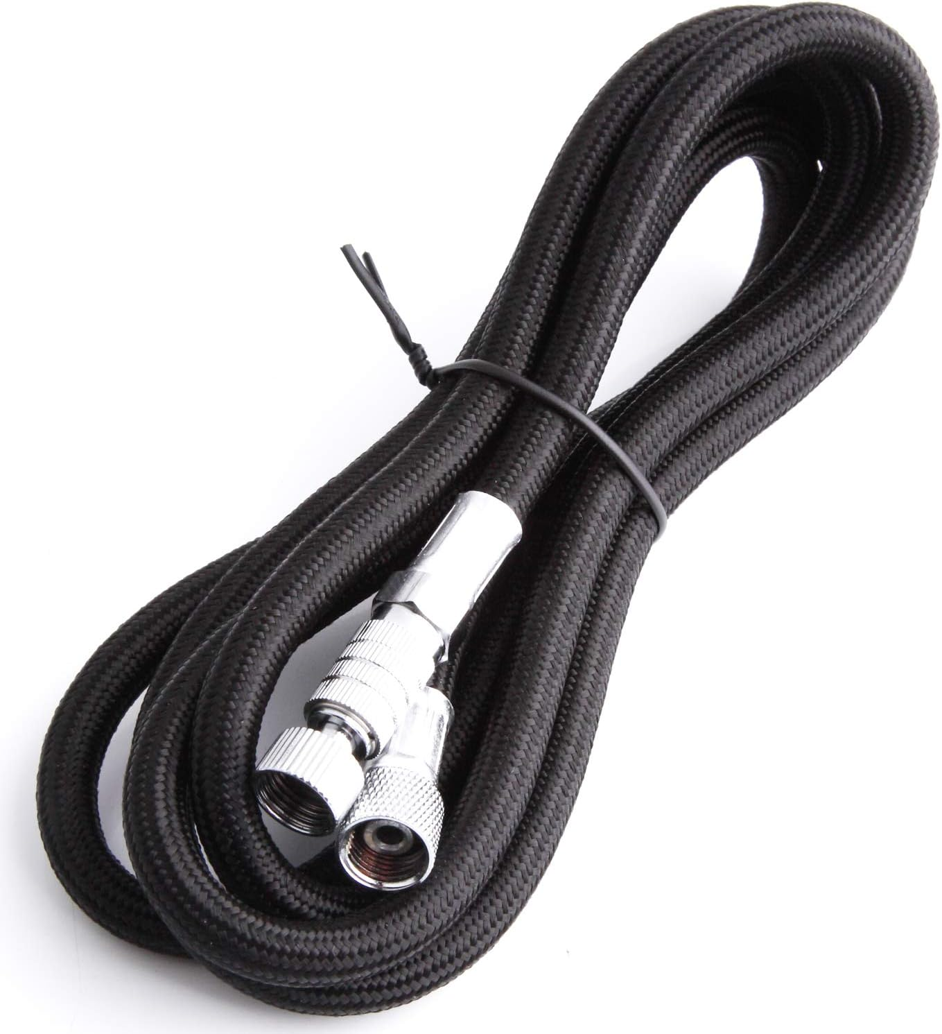 FENNGDA Airbrush Hose, Premium 10Ft Nylon Braided Airbrush Hose with Airbrush Quick Release Disconnect Coupler, Plug 1/8" BSP Male and Female Hose Connection image number 2