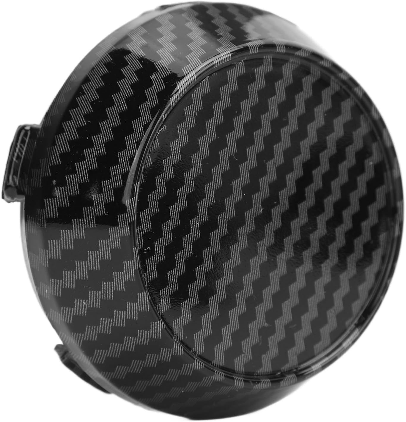 60Mm Carbon Fiber Style Wheel Center Caps Set of 4 for Universal Fit Vehicle, ABS Material High Gloss Tyre Rim Hub Caps Cover for Enhanced Visual Appeal And