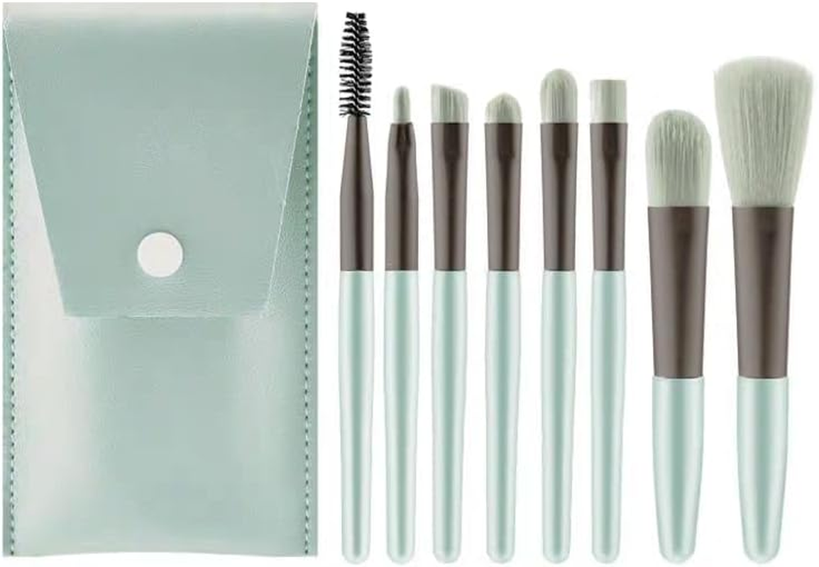 AIMALL 8-Piece Eyeshadow Brush Set &ndash; Premium Synthetic Makeup Brushes for Detailing & Blending, Includes Travel Bag, Perfect for Makeup Enthusiasts & Professionals