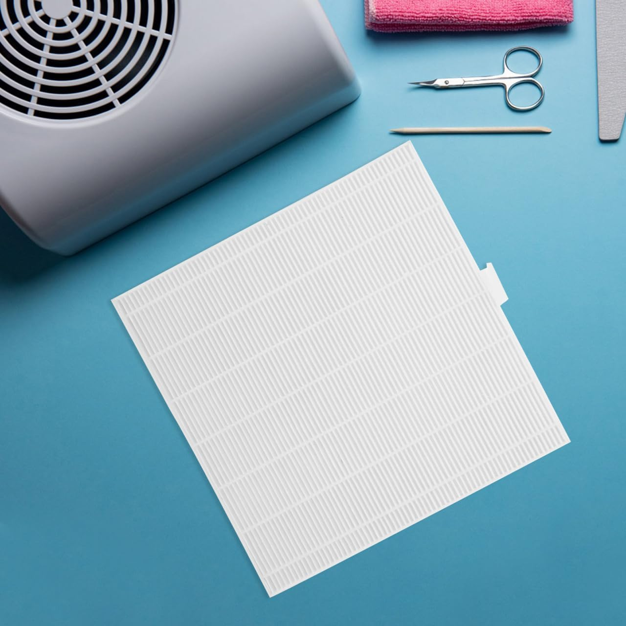 Healeved Pack of 2 Filters for Nail Sucker Manicure Professional Nail Vacuum Cleaner for Replacement Filter Accessories for White Plastic Manifold Parts image number 4