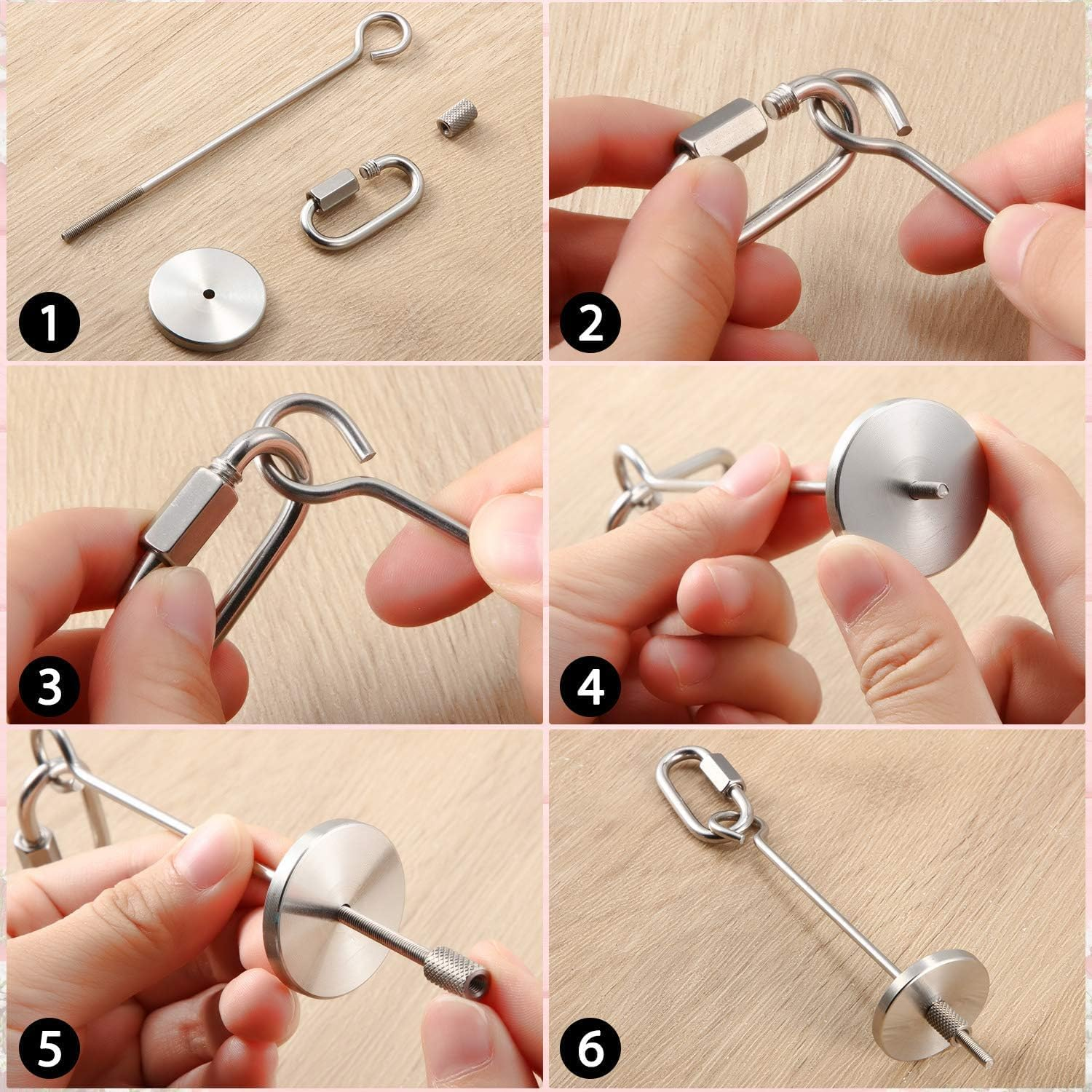 2 Pcs Bird Food Holder, Stainless Steel Bird Food Holder, Bird Cage Food Holder Parrot Fruit Vegetable Skewer Bird Cage Feeder Foraging Toy for Budgie Parakeet Macaw (Large) image number 5