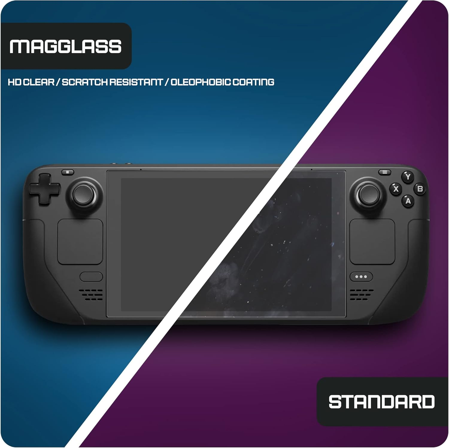 Magglass Tempered Glass Designed for Steam Deck Oled/Steam Deck Matte Screen Protector (7" Inch) Anti-Glare Full Coverage Guard